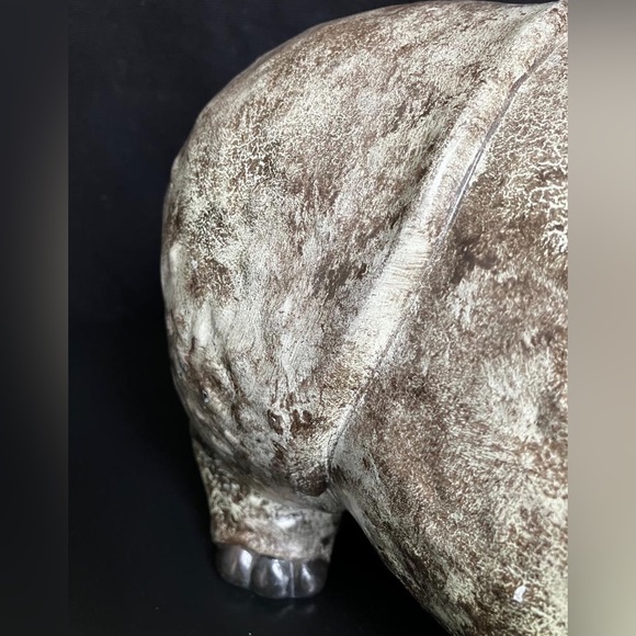 Rare Vintage 1977 Arnel's Ceramic Rhino - Picture 4 of 14